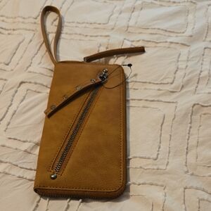 Free People Tan Wristlet